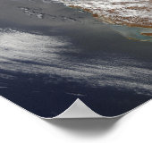 Cyclone Dominic voor de kust van Western Oostenrij Poster (Hoek)