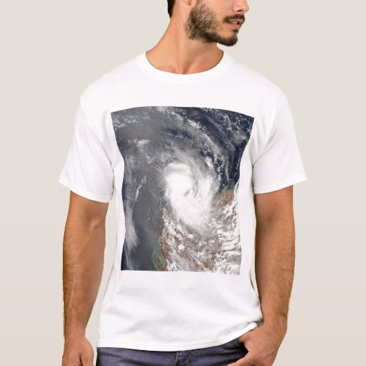 Cyclone Dominic voor de kust van Western Oostenrij T-shirt (Voorkant)