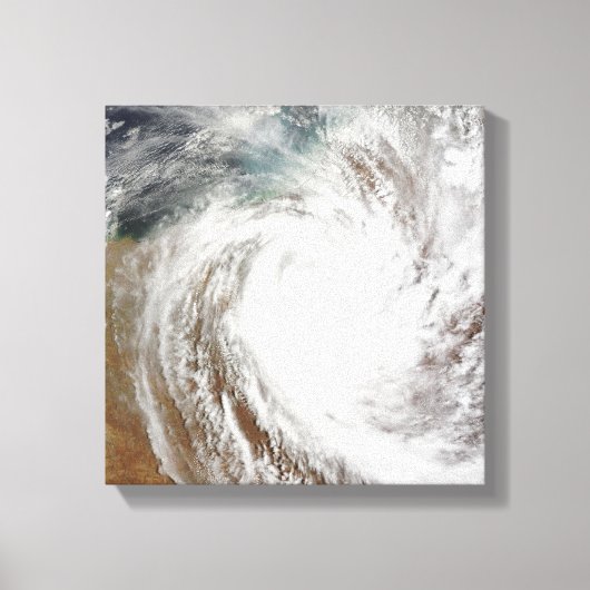 Cyclone Laurence beweegt het hele land Canvas Afdruk (Voorkant)