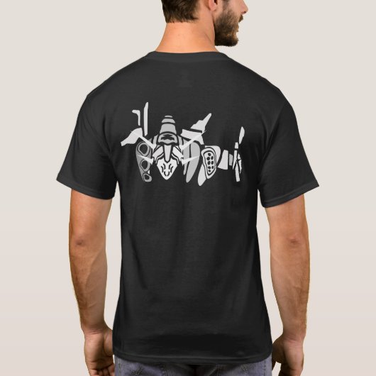 Cyclone Mecha Robot T-shirt (Achterkant)