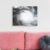 Cyclone Monica in het zuidelijke deel van de Still Canvas Afdruk (Insitu (Woonkamer))