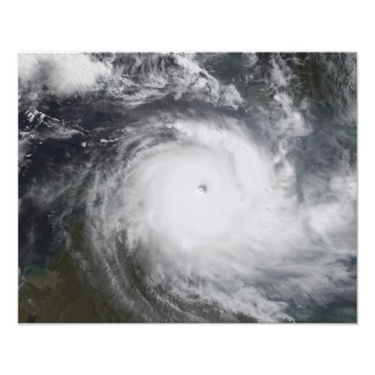 Cyclone Monica in het zuidelijke deel van de Still Foto Afdruk (Voorkant)