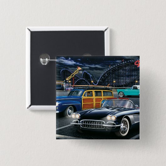 Cyclone Racer 2 Vierkante Button 5,1 Cm (Voorkant /achterkant)