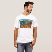 Cyclone Racer and Beach Crowds, Long Beach T-shirt (Voorkant volledig)