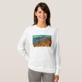 Cyclone Racer and Beach Crowds, Long Beach T-shirt (Voorkant volledig)