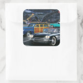 Cyclone Racer Vierkante Sticker (Tas)