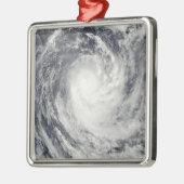 Cyclone Rene over het zuidelijke deel van de Still Metalen Ornament (Links)