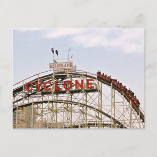 Cyclone Roller Onderzetter - Coney Island, briefka Briefkaart