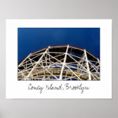 'Cyclone Rollercoaster'-poster Poster (Voorkant)