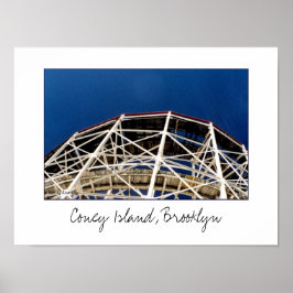 'Cyclone Rollercoaster'-poster Poster