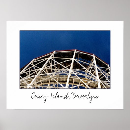 'Cyclone Rollercoaster'-poster Poster (Voorkant)
