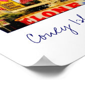 Cyclone Rollerkuster Sign Poster (Hoek)