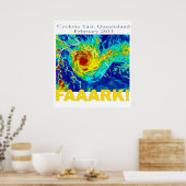 Cyclone Yasi, Queensland, februari 2011 Poster (Keuken)