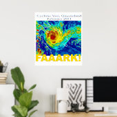 Cyclone Yasi, Queensland, februari 2011 Poster (Thuiskantoor)