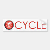 Cyclonpictogram Bumpersticker (Voorkant)