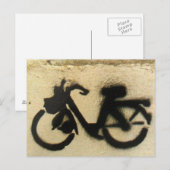 cycloomoteur graffiti briefkaart (Voorkant / Achterkant)