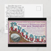 Cycloon Clipper zeilschepen 1900 Briefkaart (Voorkant / Achterkant)