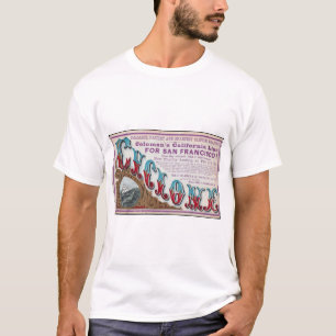 Cycloon Clipper zeilschepen 1900 T-shirt
