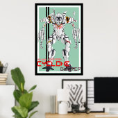 cycloon mecha-robot poster (Thuiskantoor)