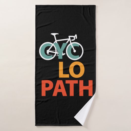 Cyclopath Bicycle Funny Cycling Badhanddoek (Badhanddoek)