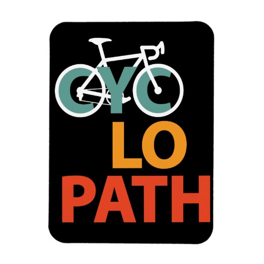 Cyclopath Bicycle Funny Cycling Magneet (Verticaal)