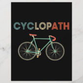 Cyclopath Funny Bicycle Cyclist Humor Flyer (Voorkant)
