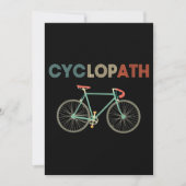 Cyclopath Funny Bicycle Cyclist Humor Kaart (Voorkant)