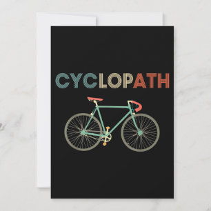 Cyclopath Funny Bicycle Cyclist Humor Kaart