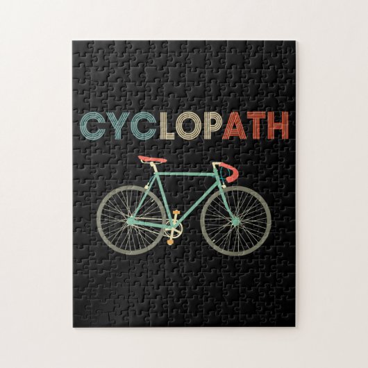 Cyclopath Funny Bicycle Cyclist Humor Legpuzzel (Verticaal)
