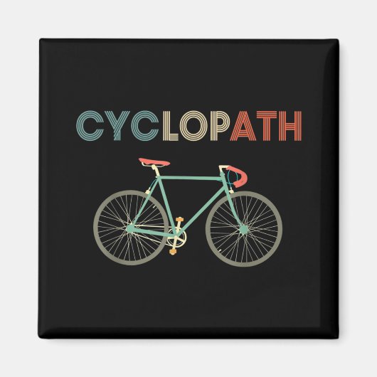 Cyclopath Funny Bicycle Cyclist Humor Magneet (Voorkant)