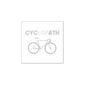 Cyclopath Funny Bicycle Cyclist Humor Rubberstempel (Afrduk)