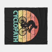 Cyclopath Funny Cycling Fleece Deken (Voorkant (Horizontaal))