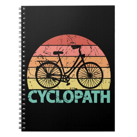 Cyclopath Funny Cycling Notitieboek (Voorkant)