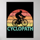 Cyclopath Funny Cycling Poster (Voorkant)