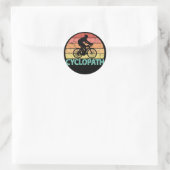 Cyclopath Funny Cycling Ronde Sticker (Tas)