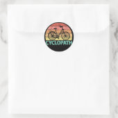 Cyclopath Funny Cycling Ronde Sticker (Tas)