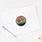 Cyclopath Funny Cycling Ronde Sticker (Envelop)