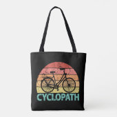 Cyclopath Funny Cycling Tote Bag (Achterkant)