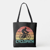Cyclopath Funny Cycling Tote Bag (Achterkant)