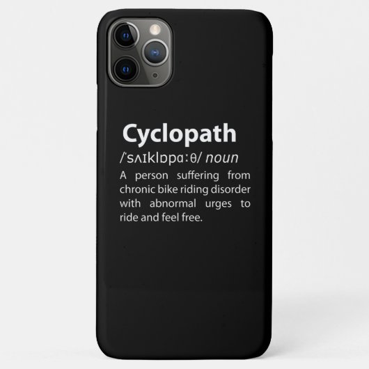 Cyclopath Funny Dictionary Definition Case-Mate iPhone Case (Achterkant)