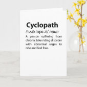 Cyclopath Funny Dictionary Definition Kaart (Gele Bloem)