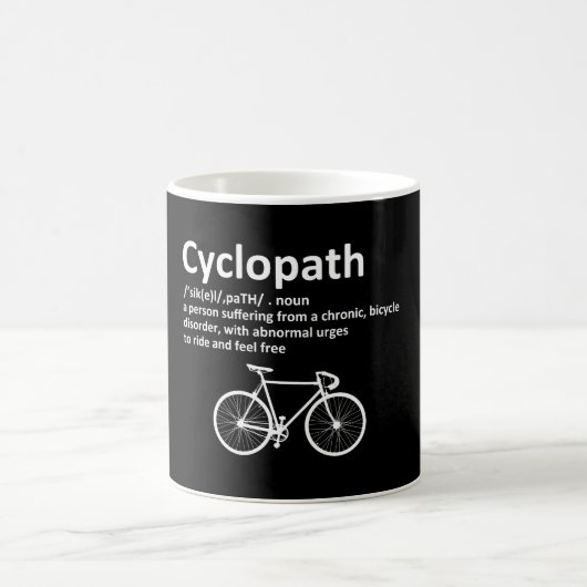 Cyclopath Funny Gift for Cyclists and Bikers Koffiemok (Center)