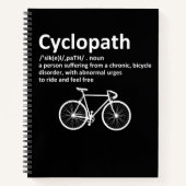 Cyclopath Funny Gift for Cyclists and Bikers Notitieboek (Voorkant)