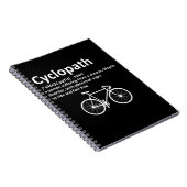 Cyclopath Funny Gift for Cyclists and Bikers Notitieboek (Rechterzijde)