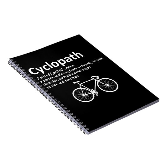 Cyclopath Funny Gift for Cyclists and Bikers Notitieboek (Rechterzijde)