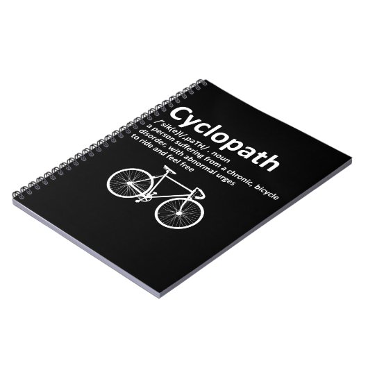Cyclopath Funny Gift for Cyclists and Bikers Notitieboek (Linkerzijde)