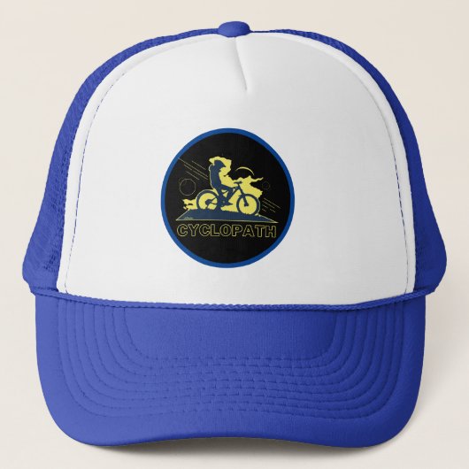 CYCLOPATH grappig cadeau voor mountainbike Trucker Pet (Voorkant)
