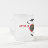 Cyclopath Retro Oranje Editie Matglas Koffiemok (Voorkant links)
