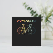 Cyclopath Wielrenner Fiets Mountainbike Cadeau Kaart (Staand voorkant)