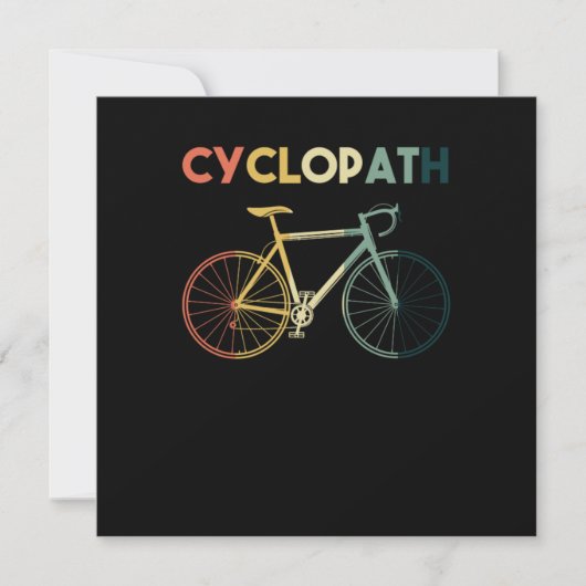 Cyclopath Wielrenner Fiets Mountainbike Cadeau Kaart (Voorkant)